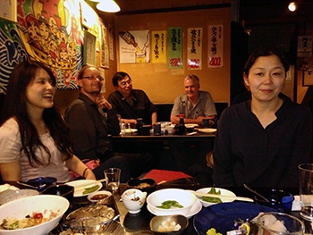 Dinner in Sapporo. Copyright Frances Wall.