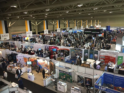 PDAC 2019 overview of one of the smaller halls! PDAC Trade Show North. Photo Copyright Ed Loye.